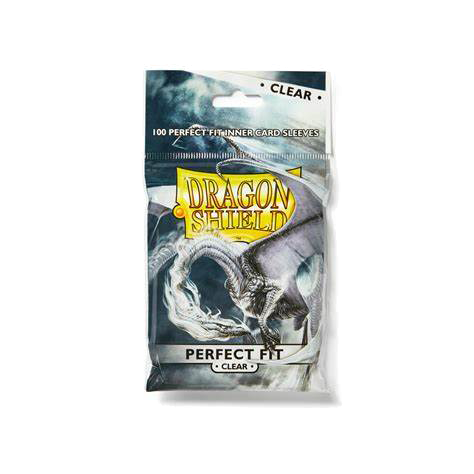 2 Packs Dragon Shield Inner Sleeve Clear Standard Size 100 ct Card
