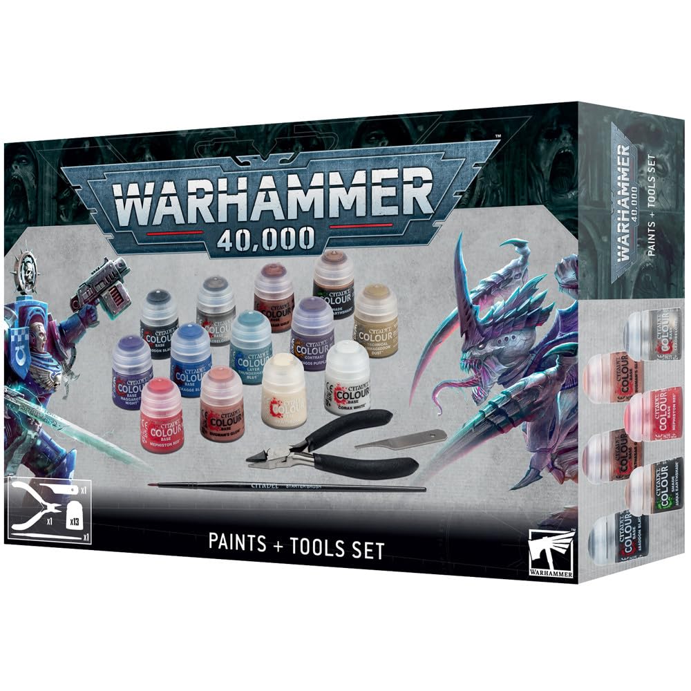 Warhammer 40k Paint & Tool Set