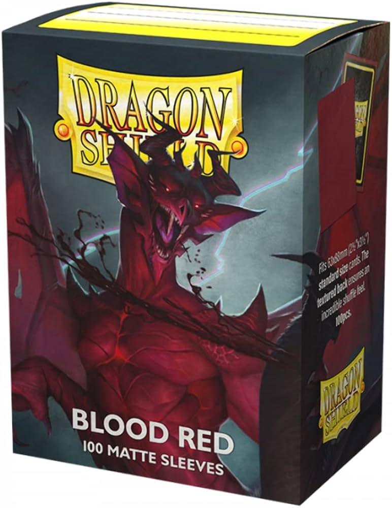 Dragon Shield Blood Red 100 Sleeves