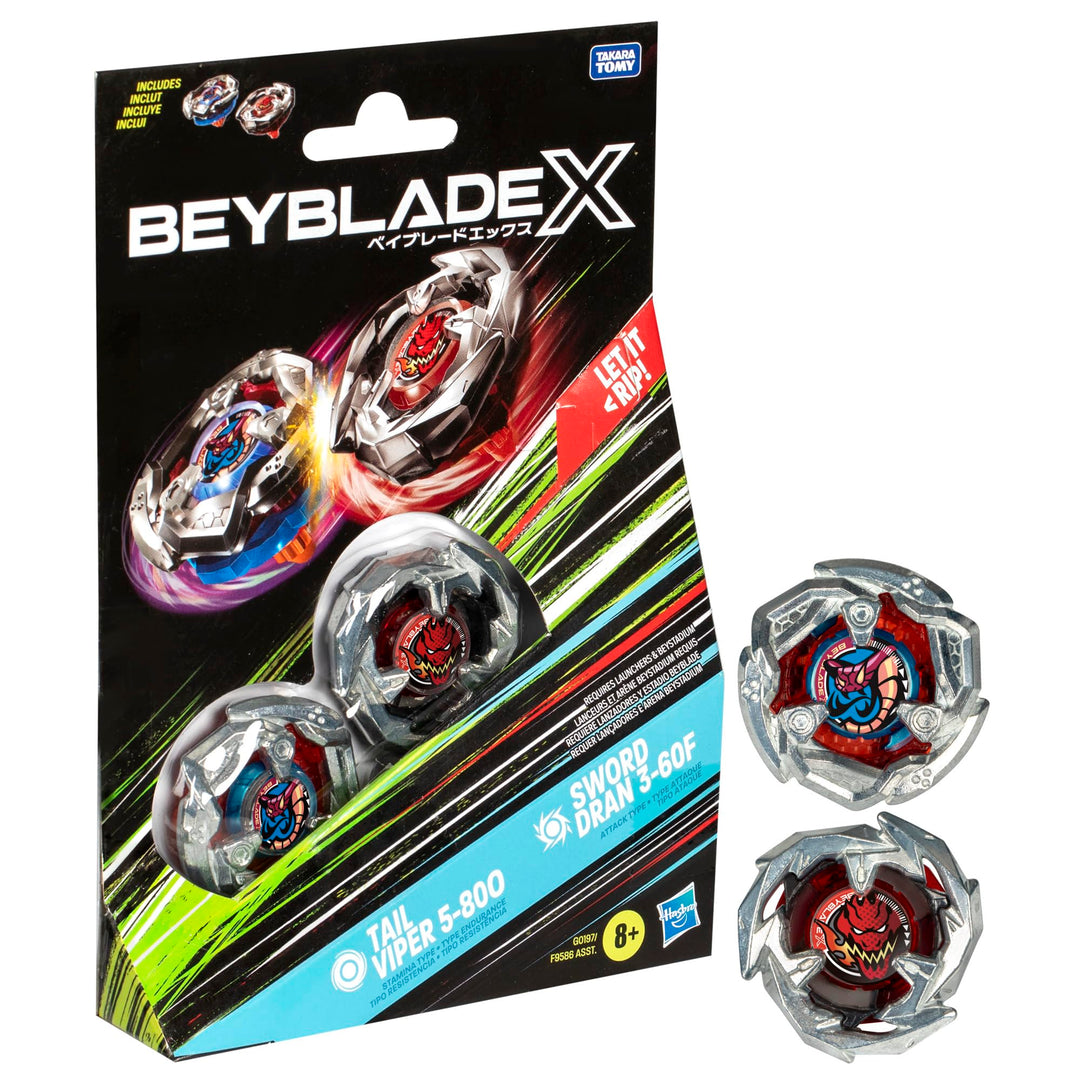 Beyblade X Dual Pack Tail Viper & Sword Dran